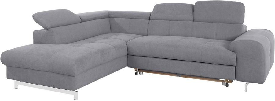 COTTA Hoekbank Chef L-vorm met hoofdbordverstelling edele metalen slede optioneel met slaapfunctie - Foto 11