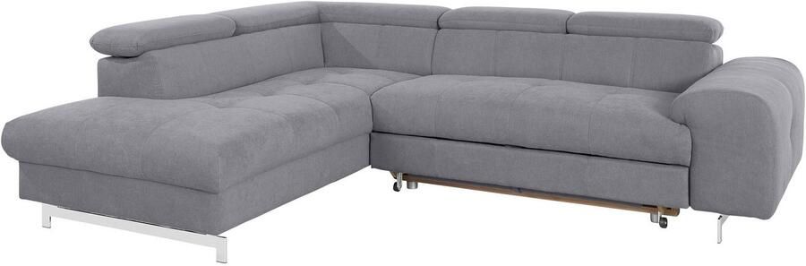 COTTA Hoekbank Chef L-vorm met hoofdbordverstelling edele metalen slede optioneel met slaapfunctie - Foto 14