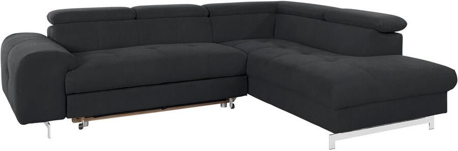 COTTA Hoekbank Chef L-vorm met hoofdbordverstelling edele metalen slede optioneel met slaapfunctie - Foto 14