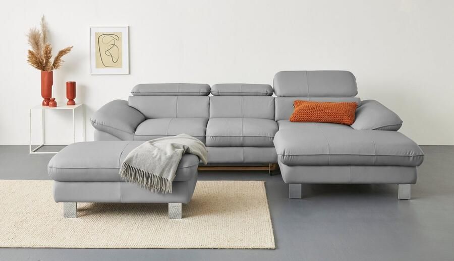 COTTA Hoekbank Driver L-vorm met verstelbaar hoofdeind naar keuze met slaapfunctie & bedkist - Foto 3