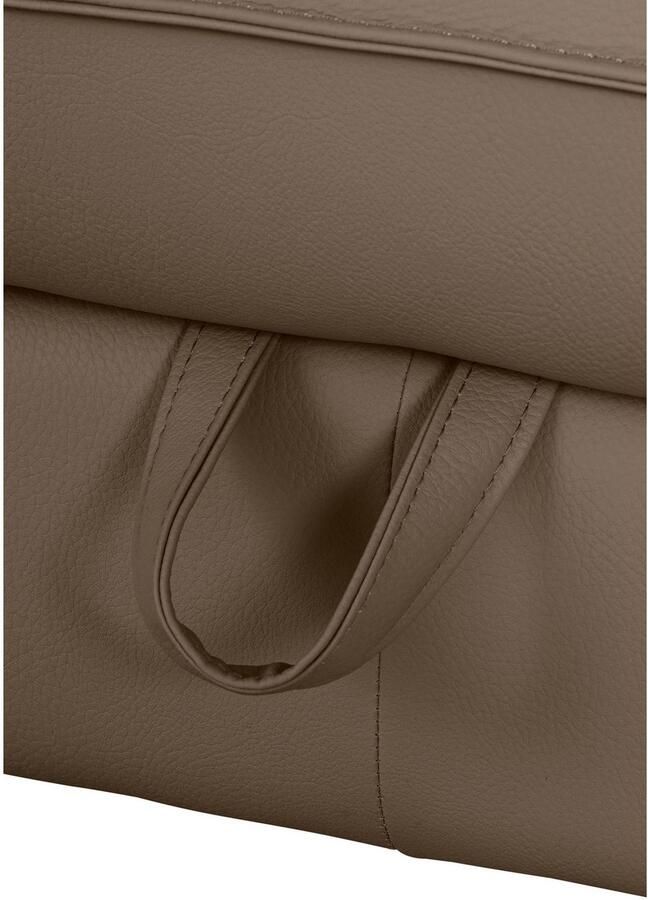 COTTA Hoekbank Driver L-vorm met verstelbaar hoofdeind naar keuze met slaapfunctie & bedkist