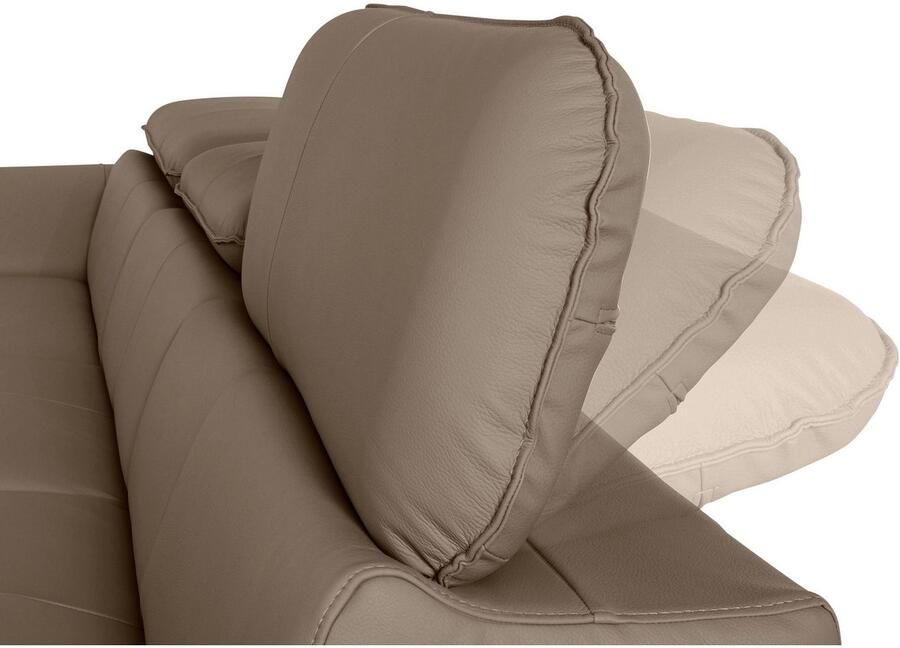 COTTA Hoekbank Driver L-vorm met verstelbaar hoofdeind naar keuze met slaapfunctie & bedkist - Foto 2