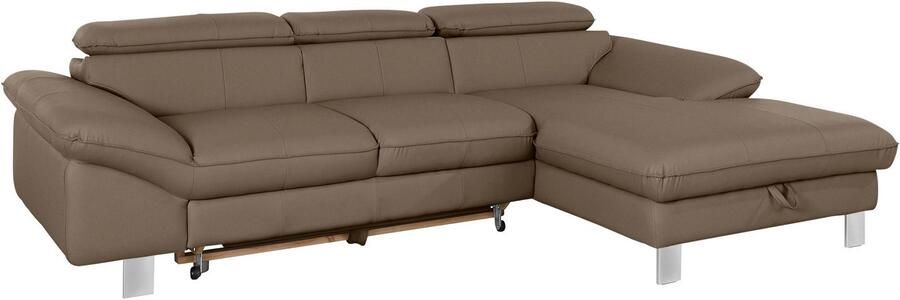 COTTA Hoekbank Driver L-vorm met verstelbaar hoofdeind naar keuze met slaapfunctie & bedkist - Foto 9