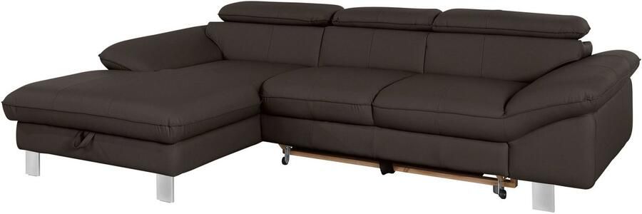 COTTA Hoekbank Driver L-vorm met verstelbaar hoofdeind naar keuze met slaapfunctie & bedkist - Foto 12