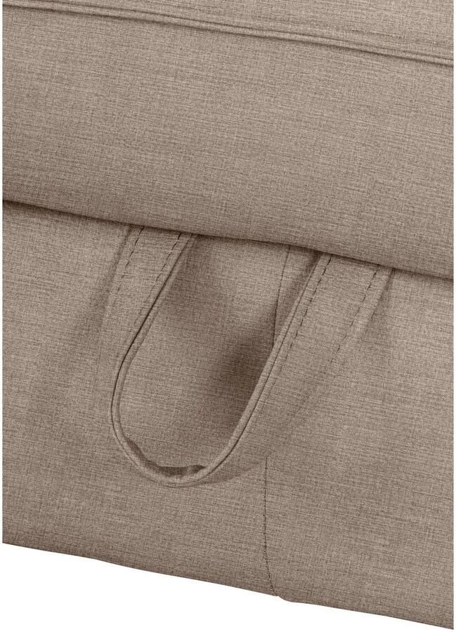 COTTA Hoekbank Driver L-vorm met verstelbaar hoofdeind naar keuze met slaapfunctie & bedkist