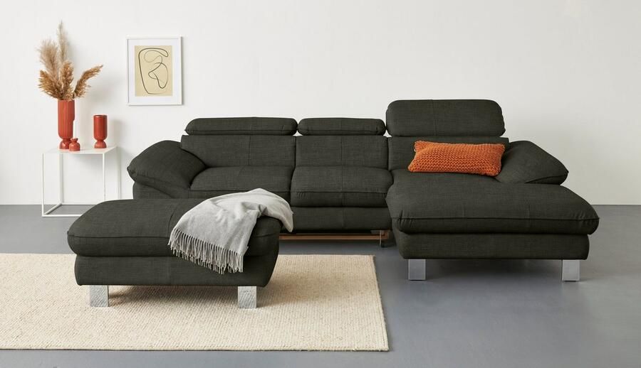 COTTA Hoekbank Driver L-vorm met verstelbaar hoofdeind naar keuze met slaapfunctie & bedkist - Foto 5