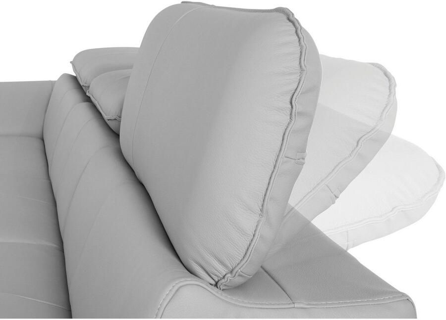 COTTA Hoekbank Driver L-vorm met verstelbaar hoofdeind naar keuze met slaapfunctie & bedkist