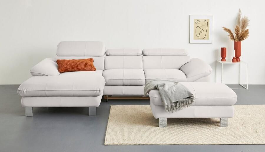 COTTA Hoekbank Driver L-vorm met verstelbaar hoofdeind naar keuze met slaapfunctie & bedkist - Foto 3