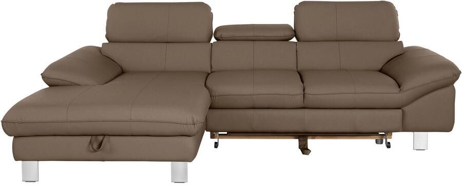 COTTA Hoekbank Driver L-vorm met verstelbaar hoofdeind naar keuze met slaapfunctie & bedkist - Foto 6