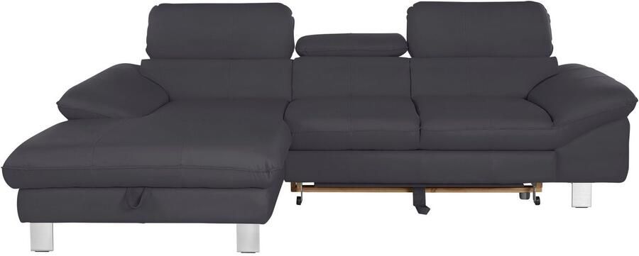 COTTA Hoekbank Driver L-vorm met verstelbaar hoofdeind naar keuze met slaapfunctie & bedkist - Foto 5