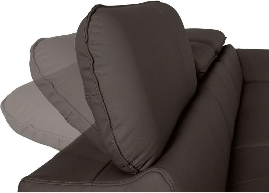 COTTA Hoekbank Driver L-vorm met verstelbaar hoofdeind naar keuze met slaapfunctie & bedkist - Foto 2