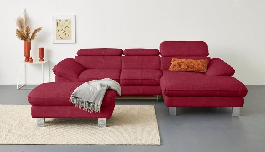 COTTA Hoekbank Driver L-vorm met verstelbaar hoofdeind naar keuze met slaapfunctie & bedkist - Foto 5