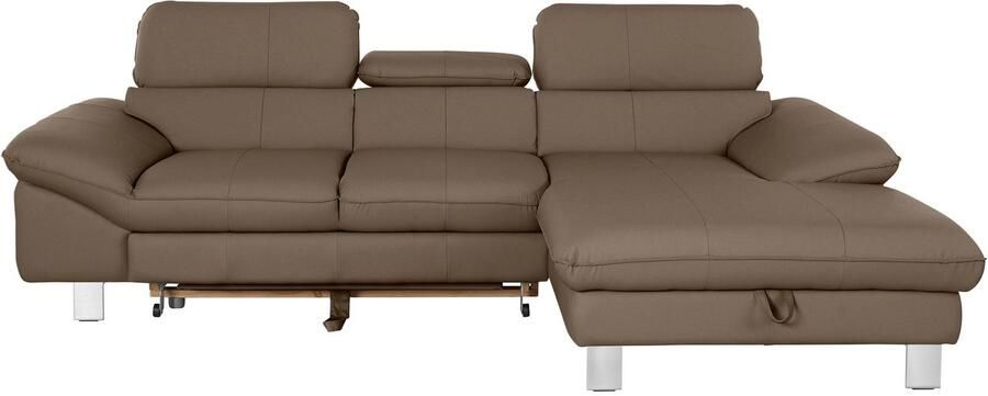 COTTA Hoekbank Driver L-vorm met verstelbaar hoofdeind naar keuze met slaapfunctie & bedkist - Foto 5