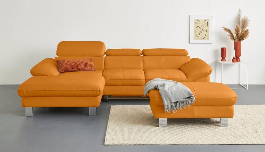 COTTA Hoekbank Driver L-vorm met verstelbaar hoofdeind naar keuze met slaapfunctie & bedkist - Foto 3