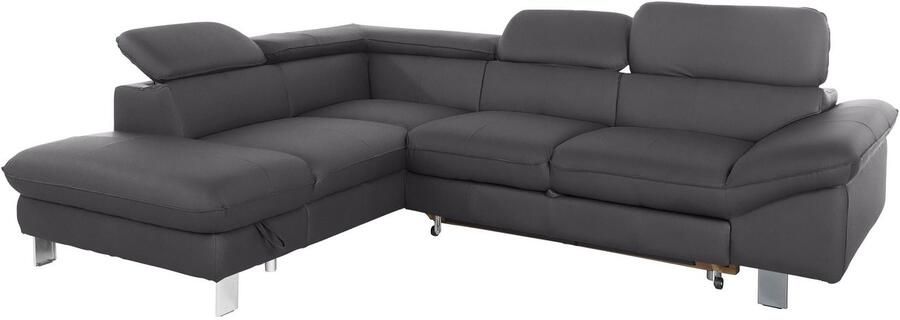 COTTA Hoekbank Driver L-vorm met verstelbaar hoofdeind naar keuze met slaapfunctie & bedkist - Foto 11