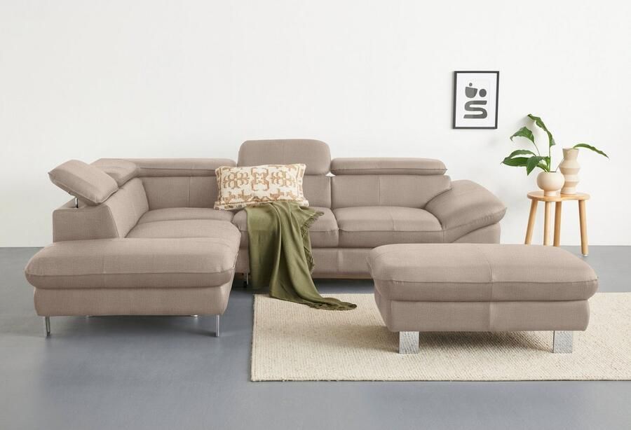 COTTA Hoekbank Driver L-vorm met verstelbaar hoofdeind naar keuze met slaapfunctie & bedkist - Foto 4