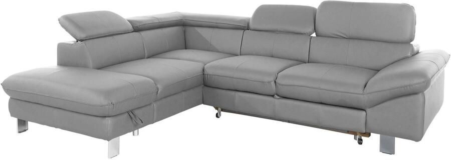 COTTA Hoekbank Driver L-vorm met verstelbaar hoofdeind naar keuze met slaapfunctie & bedkist - Foto 8