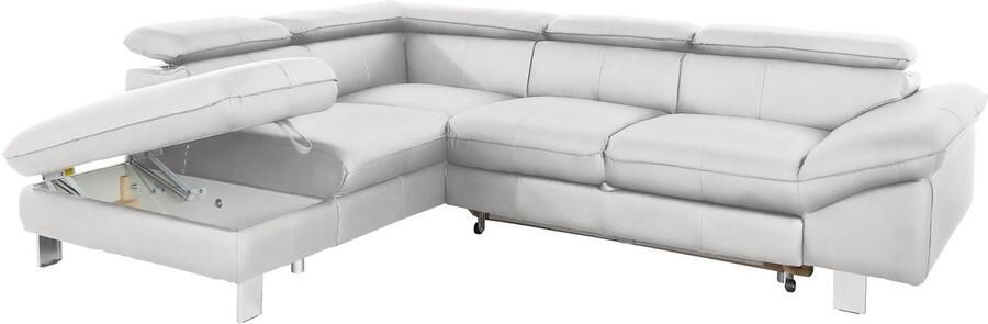 COTTA Hoekbank Driver L-vorm met verstelbaar hoofdeind naar keuze met slaapfunctie & bedkist - Foto 12