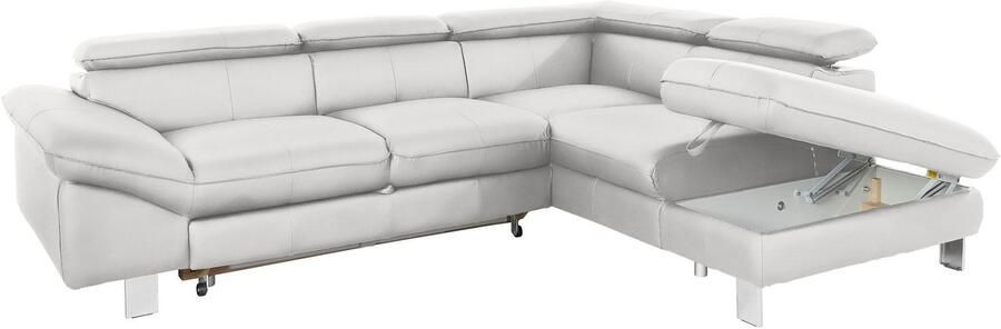 COTTA Hoekbank Driver L-vorm met verstelbaar hoofdeind naar keuze met slaapfunctie & bedkist - Foto 12