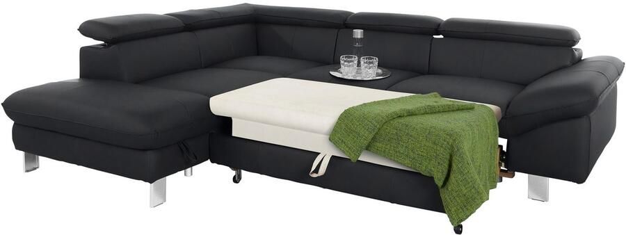 COTTA Hoekbank Driver L-vorm met verstelbaar hoofdeind naar keuze met slaapfunctie & bedkist - Foto 9