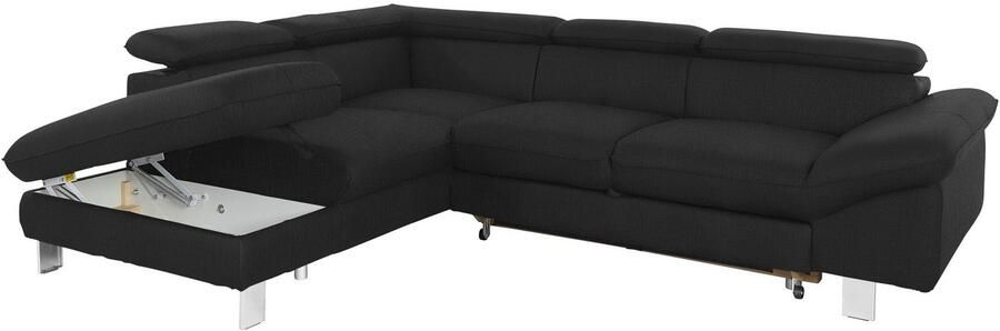 COTTA Hoekbank Driver L-vorm met verstelbaar hoofdeind naar keuze met slaapfunctie & bedkist - Foto 12