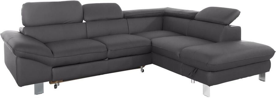 COTTA Hoekbank Driver L-vorm met verstelbaar hoofdeind naar keuze met slaapfunctie & bedkist - Foto 11