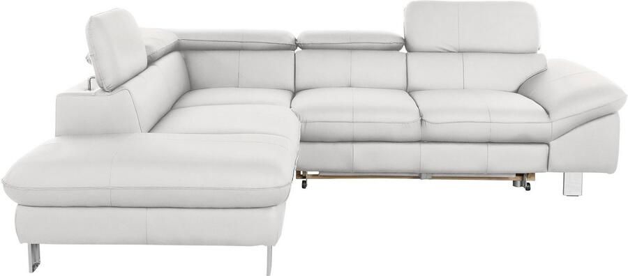 COTTA Hoekbank Driver L-vorm met verstelbaar hoofdeind naar keuze met slaapfunctie & bedkist - Foto 6