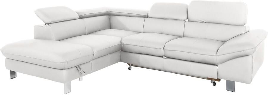 COTTA Hoekbank Driver L-vorm met verstelbaar hoofdeind naar keuze met slaapfunctie & bedkist - Foto 11