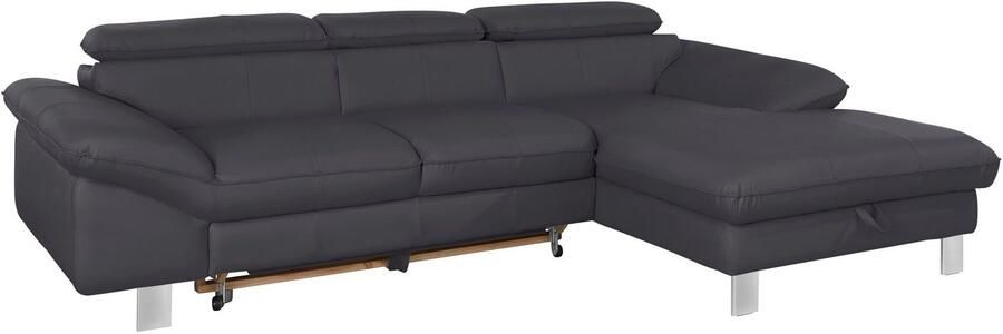 COTTA Hoekbank Driver L-vorm met verstelbaar hoofdeind naar keuze met slaapfunctie & bedkist - Foto 12