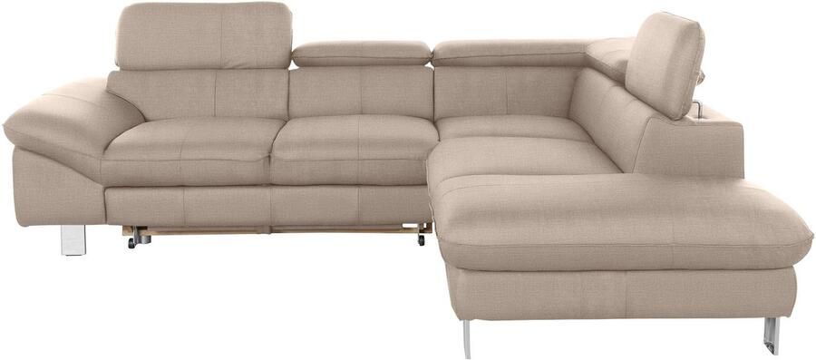 COTTA Hoekbank Driver L-vorm met verstelbaar hoofdeind naar keuze met slaapfunctie & bedkist - Foto 6