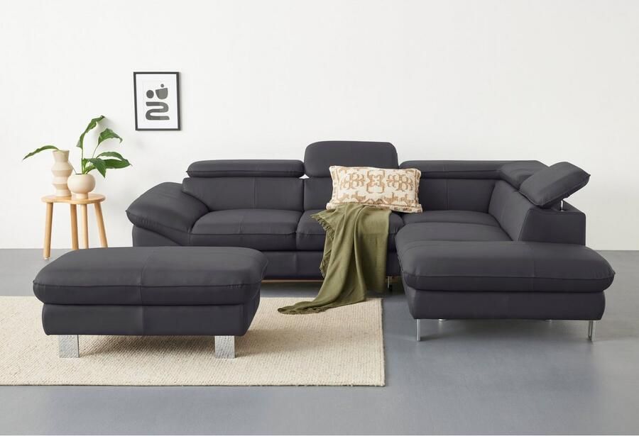 COTTA Hoekbank Driver L-vorm met verstelbaar hoofdeind naar keuze met slaapfunctie & bedkist - Foto 4