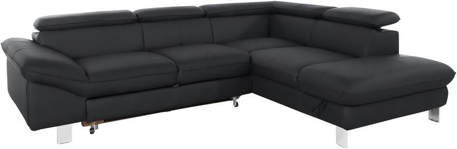 COTTA Hoekbank Driver L-vorm met verstelbaar hoofdeind naar keuze met slaapfunctie & bedkist - Foto 13