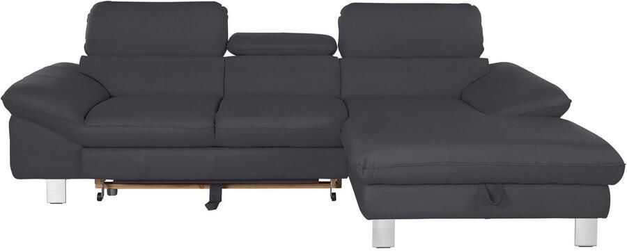 COTTA Hoekbank Driver L-vorm met verstelbaar hoofdeind naar keuze met slaapfunctie & bedkist - Foto 6