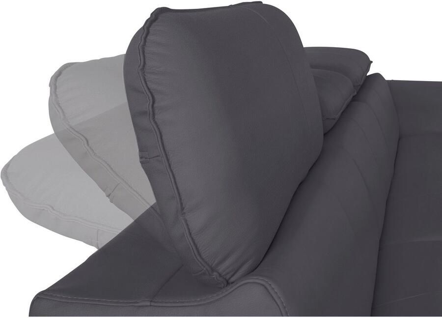 COTTA Hoekbank Driver L-vorm met verstelbaar hoofdeind naar keuze met slaapfunctie & bedkist - Foto 2