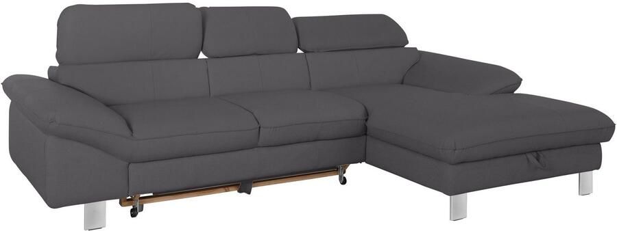 COTTA Hoekbank Driver L-vorm met verstelbaar hoofdeind naar keuze met slaapfunctie & bedkist - Foto 7