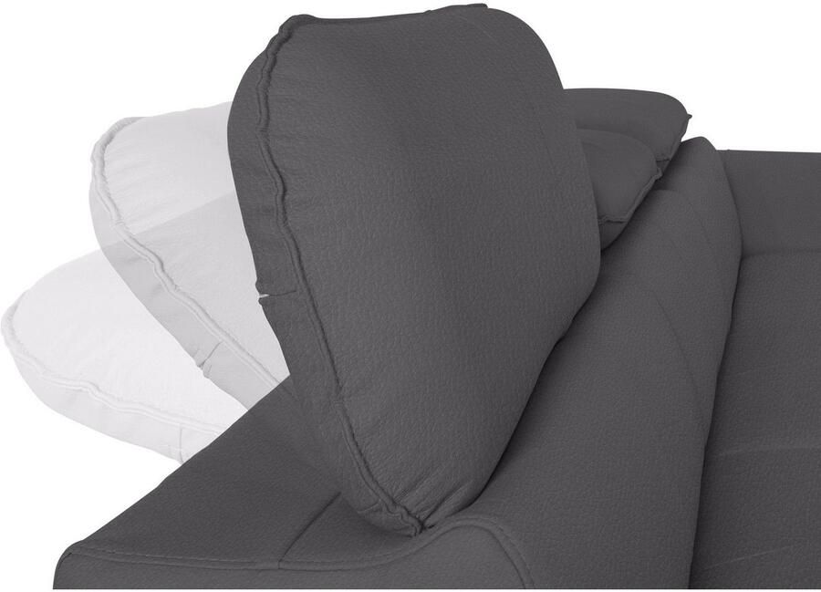 COTTA Hoekbank Driver L-vorm met verstelbaar hoofdeind naar keuze met slaapfunctie & bedkist