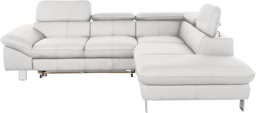 COTTA Hoekbank Driver L-vorm met verstelbaar hoofdeind naar keuze met slaapfunctie & bedkist - Foto 6