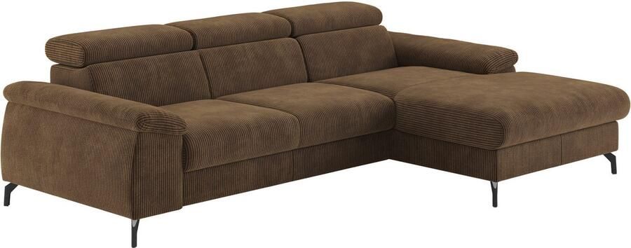 COTTA Hoekbank Kitty L-vorm met verstelbaar hoofdeind naar keuze met slaapfunctie & bedkist - Foto 2