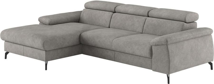 COTTA Hoekbank Kitty L-vorm met verstelbaar hoofdeind naar keuze met slaapfunctie & bedkist - Foto 3