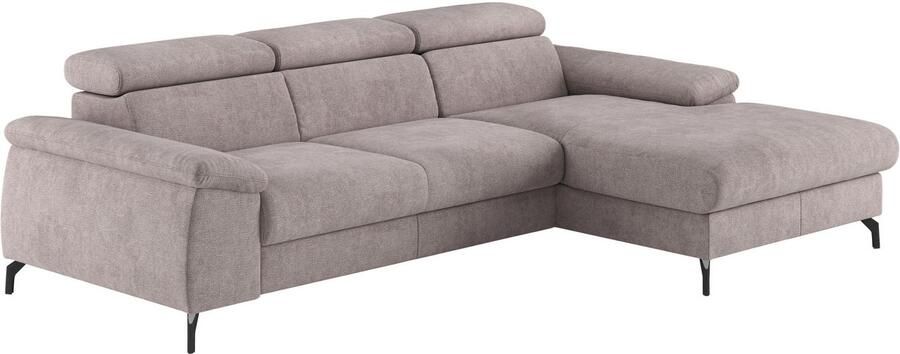 COTTA Hoekbank Kitty L-vorm met verstelbaar hoofdeind naar keuze met slaapfunctie & bedkist - Foto 3