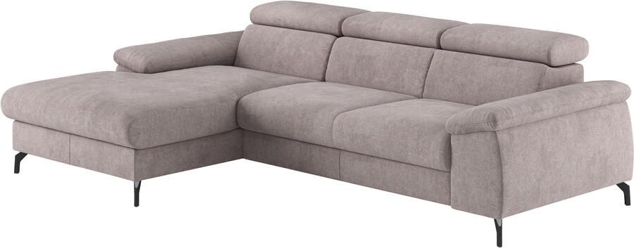 COTTA Hoekbank Kitty L-vorm met verstelbaar hoofdeind naar keuze met slaapfunctie & bedkist - Foto 3