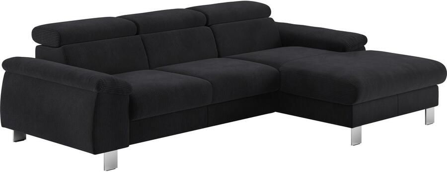 COTTA Hoekbank Komaris L-vorm met hoofdeindeverstelling keuze met bedfunctie bedlade & verlichting - Foto 5