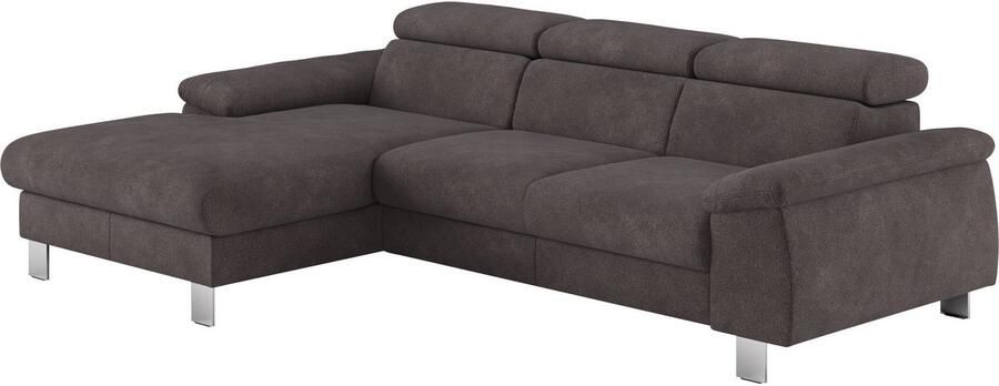 COTTA Hoekbank Komaris L-vorm met hoofdeindeverstelling keuze met bedfunctie bedlade & verlichting - Foto 5