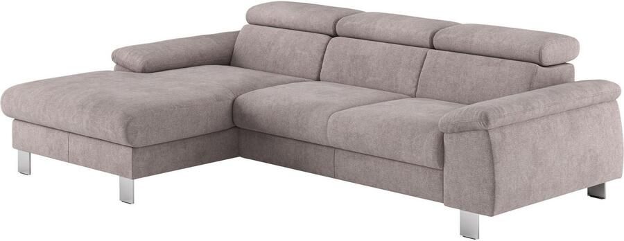 COTTA Hoekbank Komaris L-vorm met hoofdeindeverstelling keuze met bedfunctie bedlade & verlichting - Foto 3