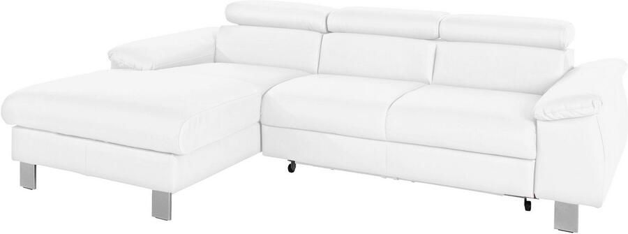 COTTA Hoekbank Komaris L-vorm met hoofdeindeverstelling keuze met bedfunctie bedlade & verlichting - Foto 4