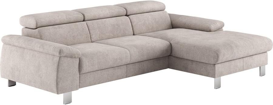 COTTA Hoekbank Komaris L-vorm met hoofdeindeverstelling keuze met bedfunctie bedlade & verlichting - Foto 3