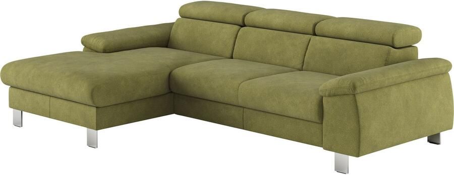 COTTA Hoekbank Komaris L-vorm met hoofdeindeverstelling keuze met bedfunctie bedlade & verlichting - Foto 4