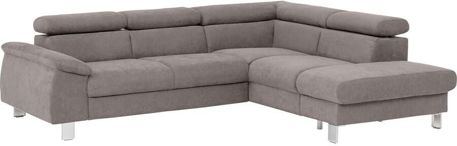 COTTA Hoekbank Komaris L-vorm B: 249 cm met hoofdverstelling optioneel bedfunctie bedlade & licht - Foto 5