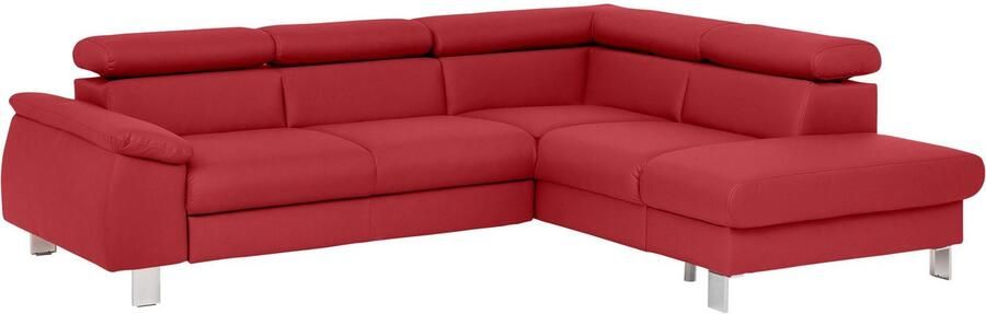 COTTA Hoekbank Komaris L-vorm met hoofdeindeverstelling keuze met bedfunctie bedlade & verlichting - Foto 5