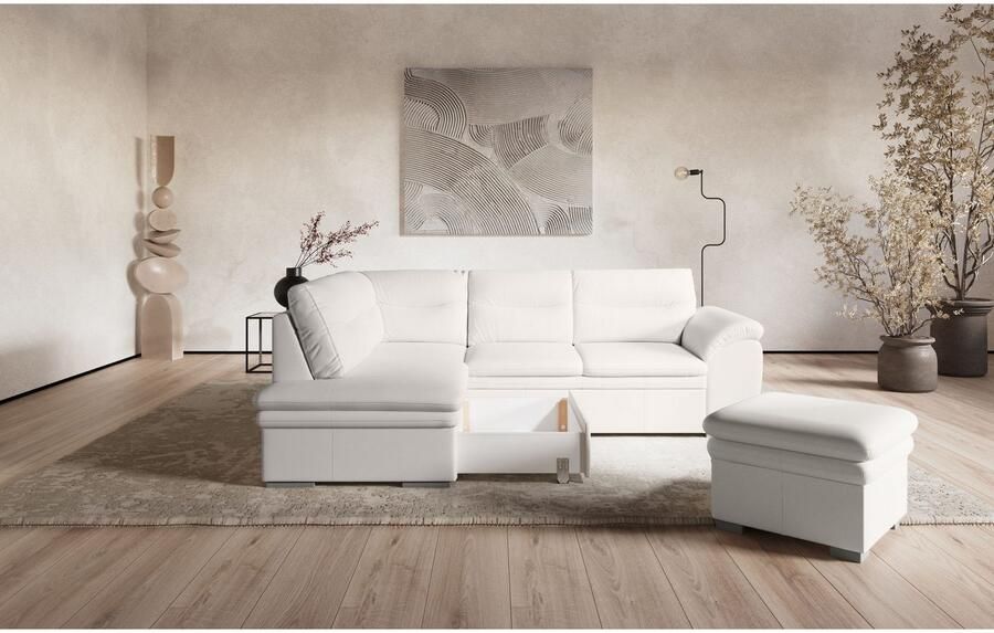 COTTA Hoekbank Leandra L-vorm naar keuze met slaapfunctie & bedkist - Foto 3